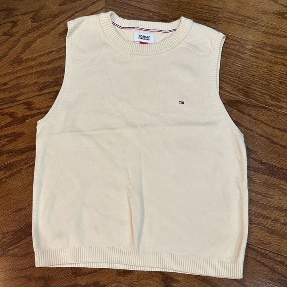 Tommy Hilfiger Women’s Cream Sweater Vest - Picture 1 of 3